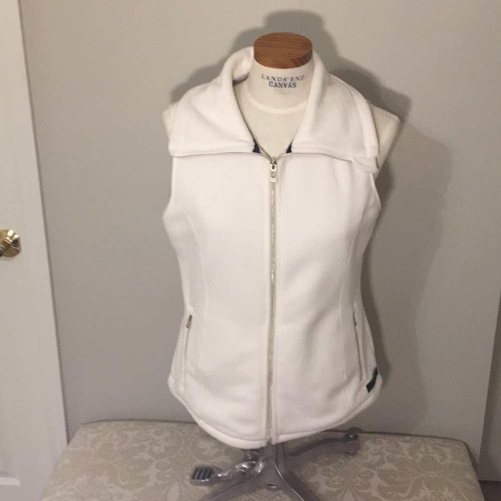 Calvin Klein zip front micro fleece vest